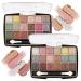 2PCS Glitter Smokey Eyeshadow Palette Highly Pigmented Matte Sparkly Eye Shadow Palette Makeup Gift Set for Women Shimmer Long Lasting Blendable Waterproof Neutral Eyeshadow Makeup Palette