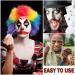 CAHIUYOA Halloween Clown Face Paint - Professional White Red Black Makeup for Zombie Vampire and SFX Cosplay - Buy Online on GoSupps.com