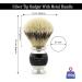 Haryali London Black Silver Tip Badger Hair Shaving Brush with Holder - 1 Count - Buy Online on GoSupps.com