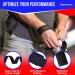 Rip Toned Cotton Lifting Straps with Neoprene Padding - 23 Pair for Men & Women | Ideal for Deadlift, Powerlifting & Strength Training | Black - Buy Online on GoSupps.com