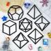 Wooden Dice Wall Decor Set - Game Room & Teenager Bedroom Decoration - 7-Piece Geometry Home Art - Buy Online on GoSupps.com