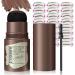 Eyebrow Stamp - Long-Lasting Stencil Kits with Eyebrow Blush Waterproof Brow Shaping Kit with 24 Reusable Thin & Thick Eyebrow Stencils for Natural Brow
