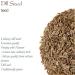 Organic Dill Seeds - Fresh Spice for Cooking and Dill Tea 700g - Buy Online on GoSupps.com