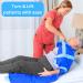 Transfer Board for Patient Lifter - 122x102 cm with 8 Handles for Bedridden Patients - Washable Sliding Sheet (2 Pack Blue) | International Shipping Available - Buy Online on GoSupps.com