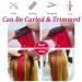 ZHIXIN 9 Pieces Red Clip-In Hair Extensions | Synthetic Party Highlights | Hair Accessories - Buy Online on GoSupps.com