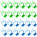 24 Pieces Nose Clips Nose Bleed Stopper Plastic Nose Clip Nose Pincher Nasal Clip Kit for Snoring Stop Accidental or Emergency Condition Swimming (Green Blue)