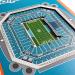 YouTheFan NFL 3D Stadium Banner - Miami Dolphins 8x32 Inch | Perfect Home D cor for Fans - Buy Online on GoSupps.com