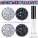 Buy Silver & Black Holographic Chunky Glitter - Cosmetic Body Hair Face Eye Nail - Festival & Rave Accessories (4 Pots 32g) + Quick Dry Primer Gel - Buy Online on GoSupps.com