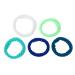 L. Erickson Netted Sport Pony 5-Pack in Blue Lagoon - Set of 5 Hair Ties - Buy Online on GoSupps.com