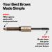 Revlon ColorStay Brow Fantasy Eyebrow Gel & Pencil - 2-in-1 Eye Makeup in Dark Brown 0.04 Oz - Longwearing Formula for Precision Application - Buy Online on GoSupps.com