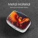 Orange Red Phoenix Printing 2 Compartment Pill Case | Cute Travel Pill Box Organizer for Pocket & Purse Gifts - Buy Online on GoSupps.com