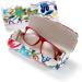 FEFI Hardcase Glasses Case - Chic Blue Flower Design | International Shipping Available - Buy Online on GoSupps.com