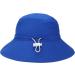 HSYZZY Baby Sun Hat UPF 50+ | Cute Smile Face Design | Adjustable Bucket Hat for Boys & Girls 0-6 Months | Royal Blue - Buy Online on GoSupps.com