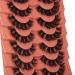 Alphonse D Curl Faux Mink Fluffy False Eyelashes | DIY Cluster Lashes | Natural Wispies | 7 Pairs Pack | Style A - Buy Online on GoSupps.com