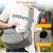Flovippet Sling for Dogs & Cats - Breathable Soft Carrier Bag for Small Pets (Up to 5kg) - Perfect for Outdoor Travel - Light Gray - Buy Online on GoSupps.com