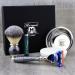 Haryali London 5-part men's shaving set 5 blades with synthetic roof hair razor brush soap bowl and aftershave-alum stick perfect set for men