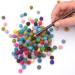 Glaciart One Handmade Wool Felt Pom Poms (400pcs) - 1cm, 40 Colors - Ideal for Felting and Garlands - Buy Online on GoSupps.com