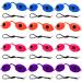 Super Sunnies UV Eye Protection FDA Compliant Individual Tanning Bed Goggles Eyeshields 12 Pack Mixed