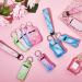 Marble Chapstick Holder Set with Wristlet Keychain - 30 Pieces, Reusable Travel Bottle Containers & Lipstick Protective Cases for Women - Buy Online on GoSupps.com