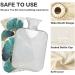 NAANLE Hot Water Bottle with Cover - Ginkgo Leaf Design | 1L Heat Bottle for Back Pain Relief & Cold Therapy | Hand & Foot Warmer - Buy Online on GoSupps.com
