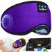 Sleep Headphones Bluetooth Eye Mask Ultra-Soft Bluetooth Sleep Mask with Headphones for Sleeping Comfy Sleeping Eye Cover with 14 Hrs Playtime for Side Sleepers/Nap/Travel Tech Gadgets for Men Women Violet