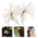 Lurrose Bridal Hair Clips - Green Leaf & Crystal Accessories for Weddings & Parties - Buy Online on GoSupps.com