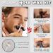 Nose Hair Wax Kit for Men & Women | 100g Wax 20 Applicators 10 Containers & Stencils - Safe & Quick Hair Removal - Buy Online on GoSupps.com