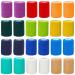 24-Rolls Self Adhesive Stretch Bandage Wrap 3 Inch x 5 Yards  Adherent Cohesive Vet Tape for First Aid  Wrist and Ankle Swelling  Animals  Pets  Sports (12 Colors)