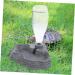 POPETPOP Reptile Water Feeder - Automatic Water Dispenser Waterer Feeding Accessories for Turtle Frog Bearded Dragons Lizards Geckos for Terrarium Tank - Grey - Buy Online on GoSupps.com