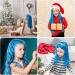 10 Pcs Hair Chalk Comb for Kids Girls - Washable & Temporary Bright Colors - Ideal Gift for Ages 6-12 - Perfect for Birthday Parties & Cosplay - Blue - Buy Online on GoSupps.com