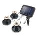 Esotec solar underwater light 3 Set - light color warm white 3000k - Large 1 watt solar module for the best function - pond lighting solar lamp underwater lamp garden pond LED - IP68 102149