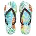 Mnsruu oil painting palm pineapple flip flop flops flip sandals home slippers hotel spa bedroom travel s for men women small multi -colored