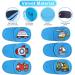 Eye Patches for Kids - Reusable Styles for Lazy Eye Treatment | 6 Pcs Right Blue Transportation Design - Buy Online on GoSupps.com