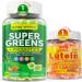 NEVISS Super Greens Gummies 60 Count + Lutein Gummies 60 Count