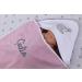Hooded towel with embroidered name Towel WITH hood 76x76 cm 100% cotton Gift (Pink - Moon)