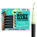 BIC BodyMark Body Art Markers Pastel Pop (MTPBP5-AST) Flexible Brush Tip 5-Count Pack of Assorted Colors Skin-Safe* Cosmetic Quality Pastel Set
