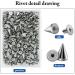 200 Sets 9.5mm Silver Cone Spikes Screwback Studs for DIY Leathercraft and Punk Rock Clothing Accessories - Buy Online on GoSupps.com
