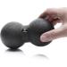 BODYMATE Duo Massage Ball - 8cm x 16cm Self-Massage Tool for Fascia Training - Black - Buy Online on GoSupps.com