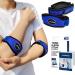 Dr.Arthritis of doctors designed elbows bandage/tennis arm cuff.Ellenbogen bandage tennis arm/golfer arm adjustable tennis arm bandage for left and right arm pair blue 2 blue