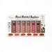 theBalm Meet Matte Hughes Set of 6 mini long-Lasting Liquid Lipsticks Volume 12