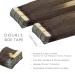 20 Pcs Balayage Chocolate Brown to Dirty Blonde Tape-In Hair Extensions - 50cm Remy Invisible Skin Weft | Alife Extensions - Buy Online on GoSupps.com