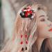 Frcolor Japanese Hairpin - Classic Flower Hair Clip for Kimono Hanfu Yukata | Long Tormented Hair Clip | Elegant Black Hair Jewelry - Buy Online on GoSupps.com