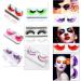 Healtheveryday 1 pair New Styles Handmade Long Fancy Party False Feather Eyelashes Makeup Eye Lash (Orange) - Buy Online on GoSupps.com