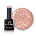 Bluesky Gel Nail Polish 10ml Glitter Neon 07 Peach Glitter Gel Nail Polish for 21 Day Manicure Professional Salon & Home Use Requires Curing Under LED UV Nail Lamp