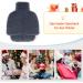 Tgkoddo Electric-Free Foot Warmer | 2L Hot Water Bottle for Cold Feet | 2-in-1 Heating Pad for Adults | Soft & Warm Grey Foot Warmer (40x36cm) - Buy Online on GoSupps.com