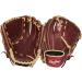 Rawlings Sandlot Baseball Glove Series Right Hand Throwing Infield / Pitcher Basket Weave 12" Burgundy