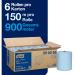 Buy Tork Matic Advanced 290068 Paper Towels - Absorbent Tearproof 2-Layer Blue Rolls for Dispensers - 6 Rolls x 150m - International Shipping Available - Buy Online on GoSupps.com