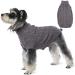 Hjumarayan dog sweater - simple & elegant sweater dog warm dog sweater medium -sized dogs with hole for leash beautiful dog sweater with legs for French bulldog (gray l) l (breast 53cm back 40cm)