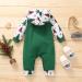 Loalirando Baby Christmas Romper Jumpsuit | My First Xmas Outfit 3-6 Months Green | Tree & Truck Design - Buy Online on GoSupps.com