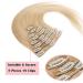 Clip In Extensions Natural Blonde #24 - 18 Clips 80g Real Remy Human Hair 50cm - 8 Wefts for Effortless Volume - Buy Online on GoSupps.com